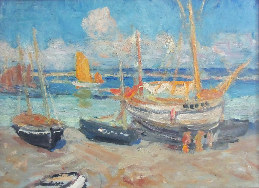 Bateaux sur la plage