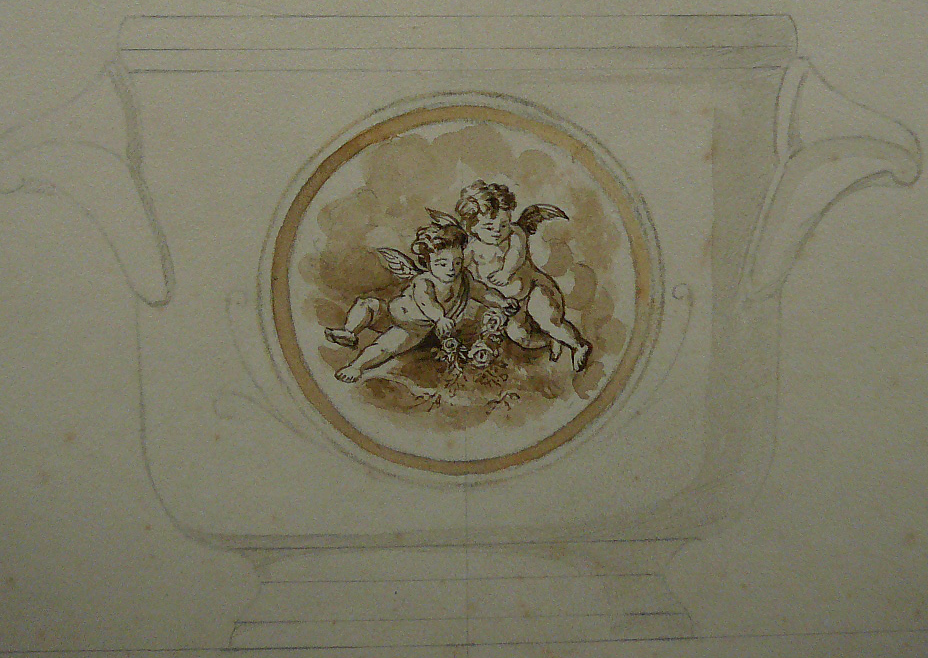médaillon pour porcelaine