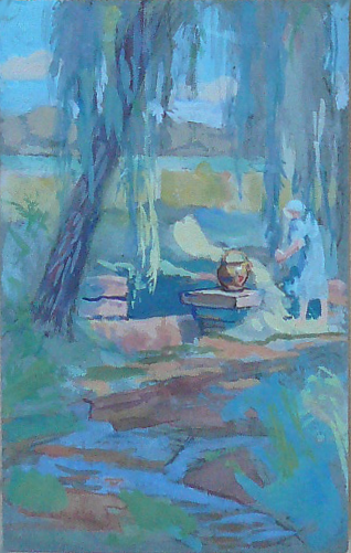 lessive bord de rivière