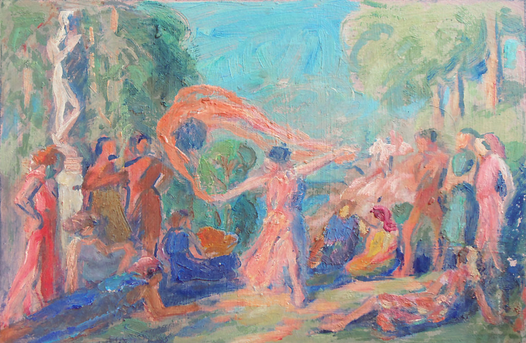 Esquisse pour la toile "Divertissement"