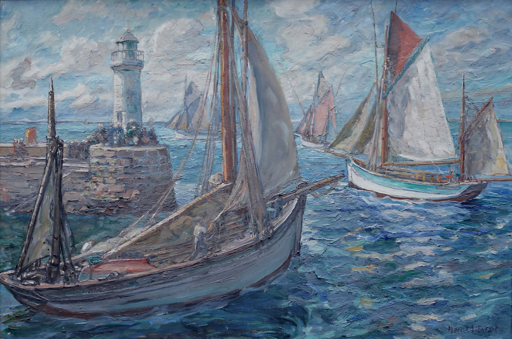 Les thoniers partent (ïle de Groix)